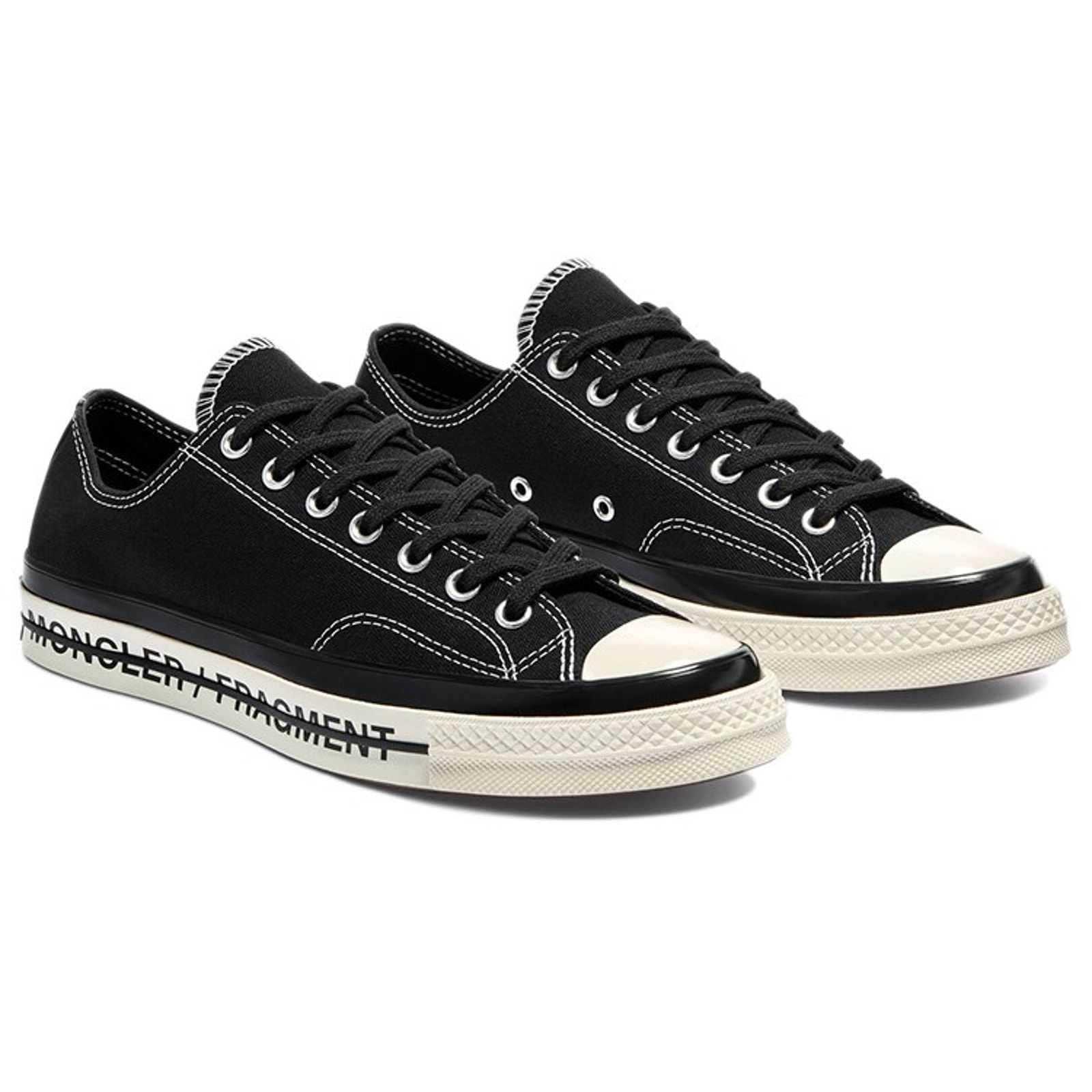 Converse X Moncler X Fragment Chuck 70 Low Top Sneakers In Black Men’s Size 4.5